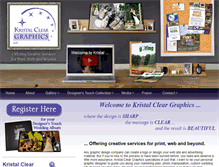 Tablet Screenshot of kristalcleargraphics.com